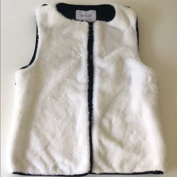 Derek Lam 10 Crosby faux fur vest white size small - Picture 1 of 7